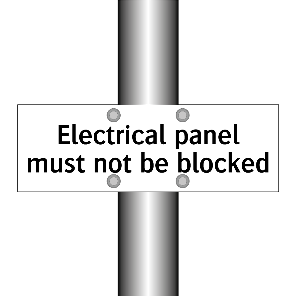 Electrical panel must not be blocked