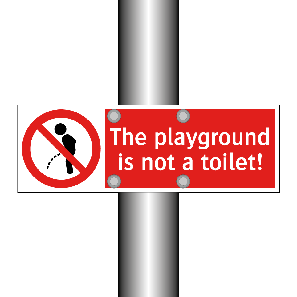 The playground is not a toilet!