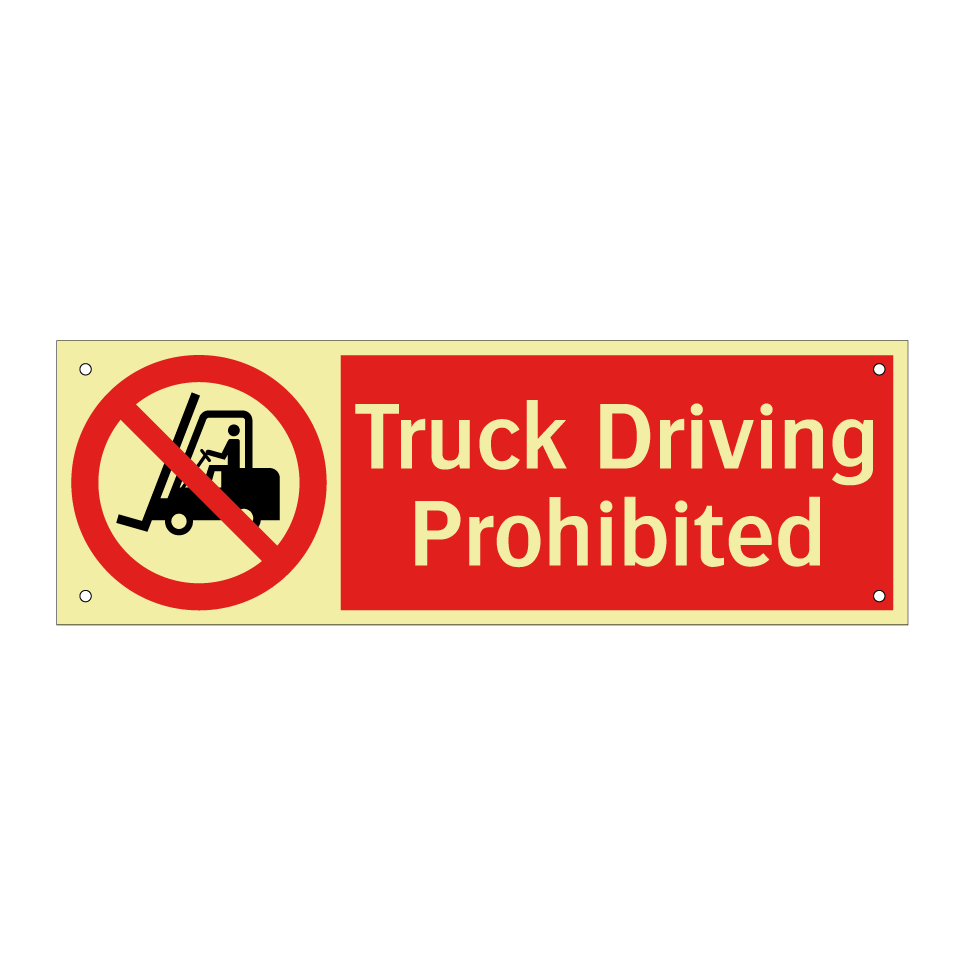 Truck Driving Prohibited
