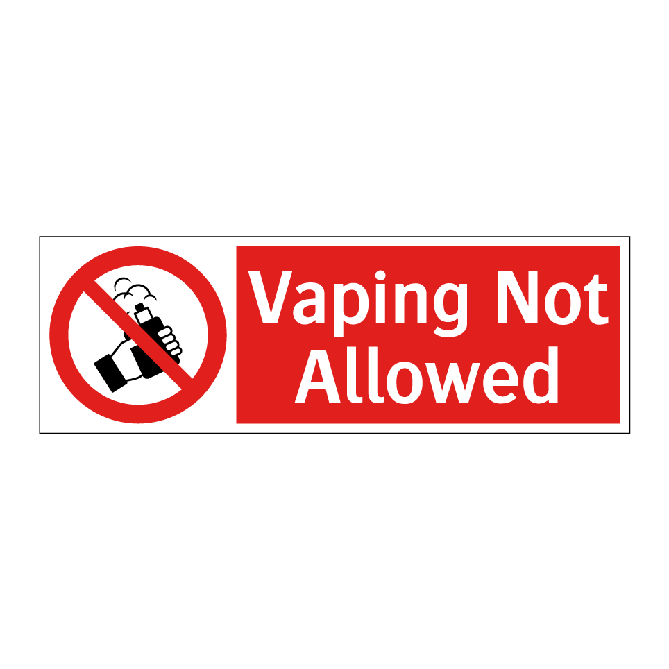 Vaping Not Allowed