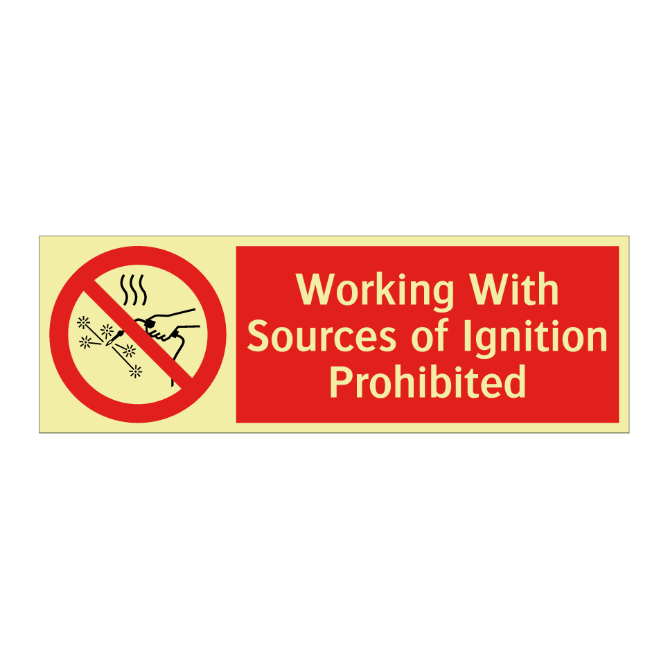 Working With Sources of Ignition Prohibited