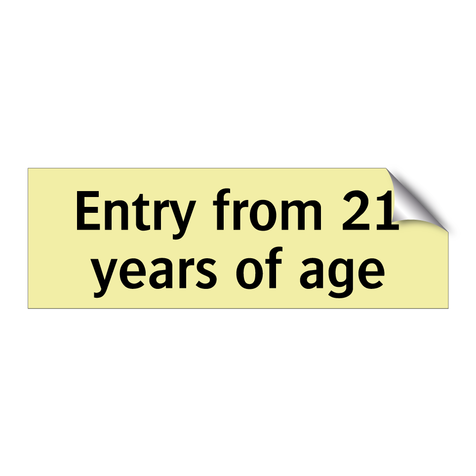 Entry from 21 years of age