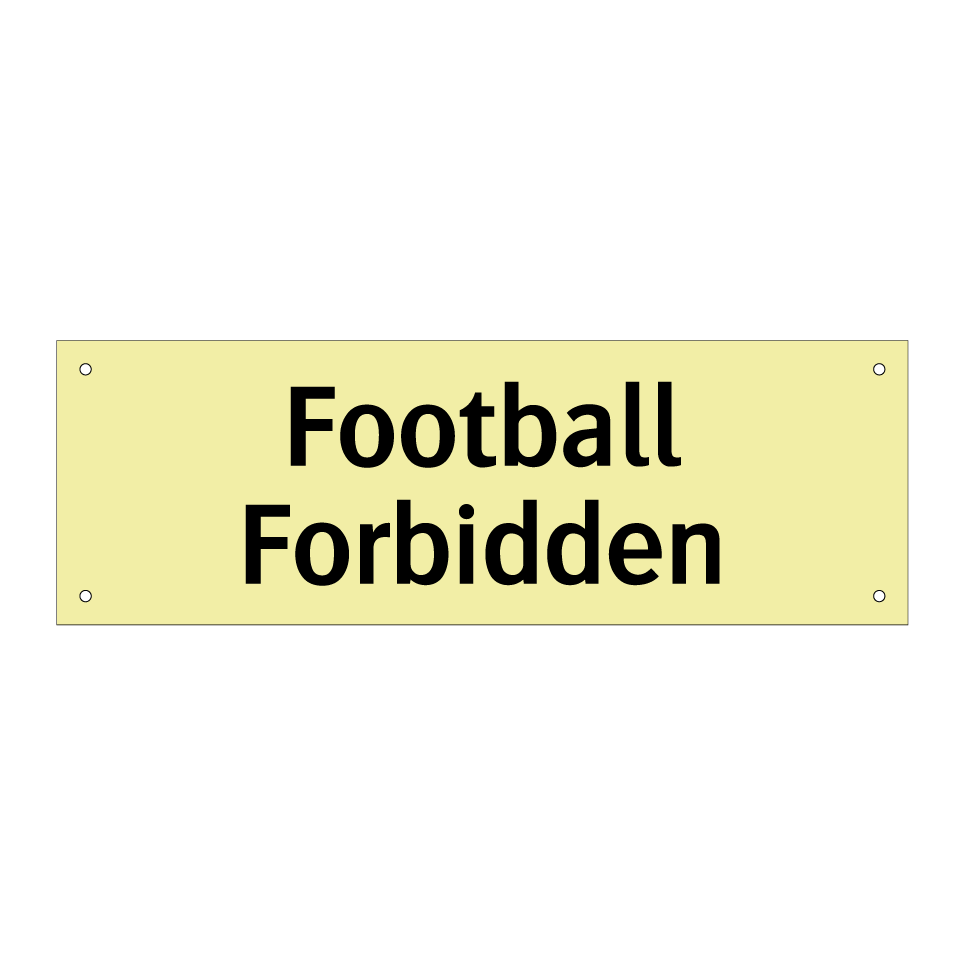 Football Forbidden