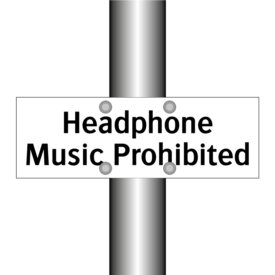 Headphone Music Prohibited