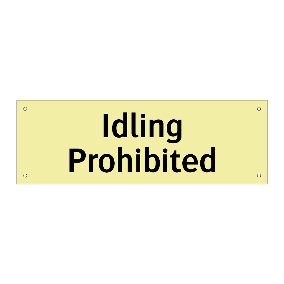 Idling Prohibited