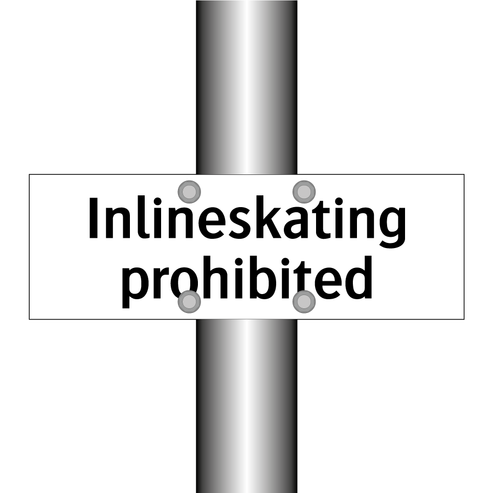 Inlineskating prohibited