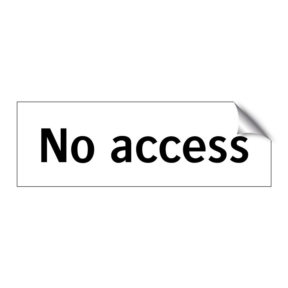 No access