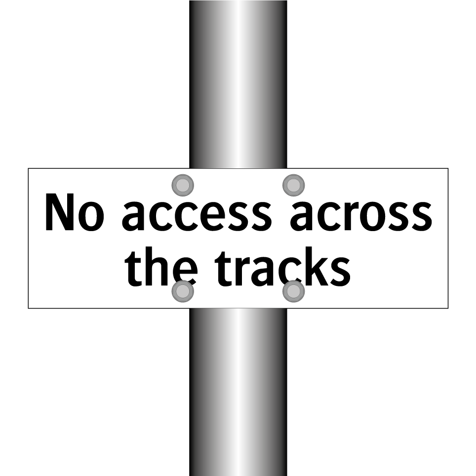 No access across the tracks