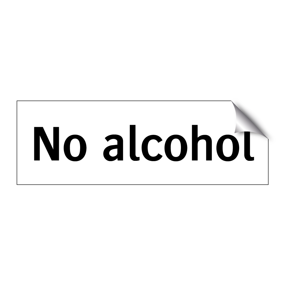 No alcohol