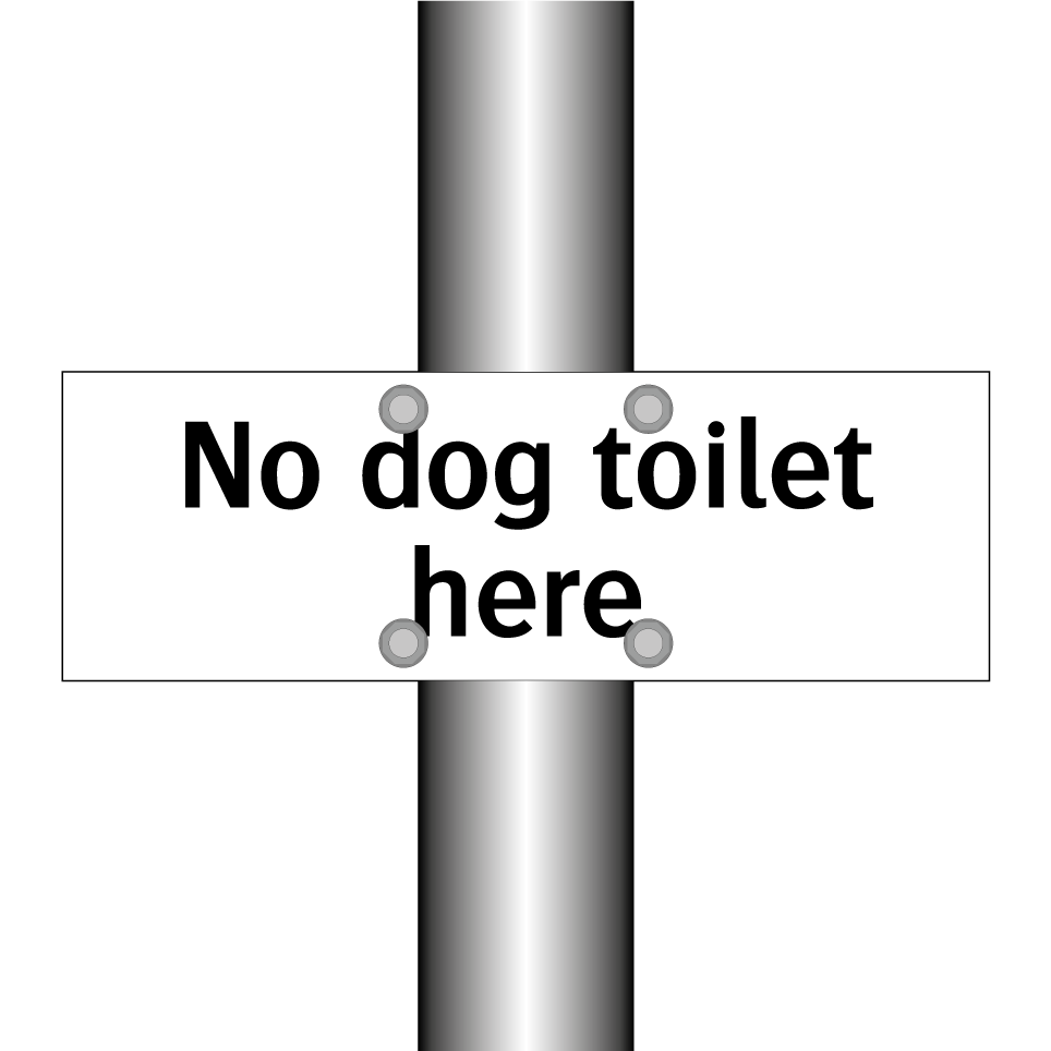 No dog toilet here