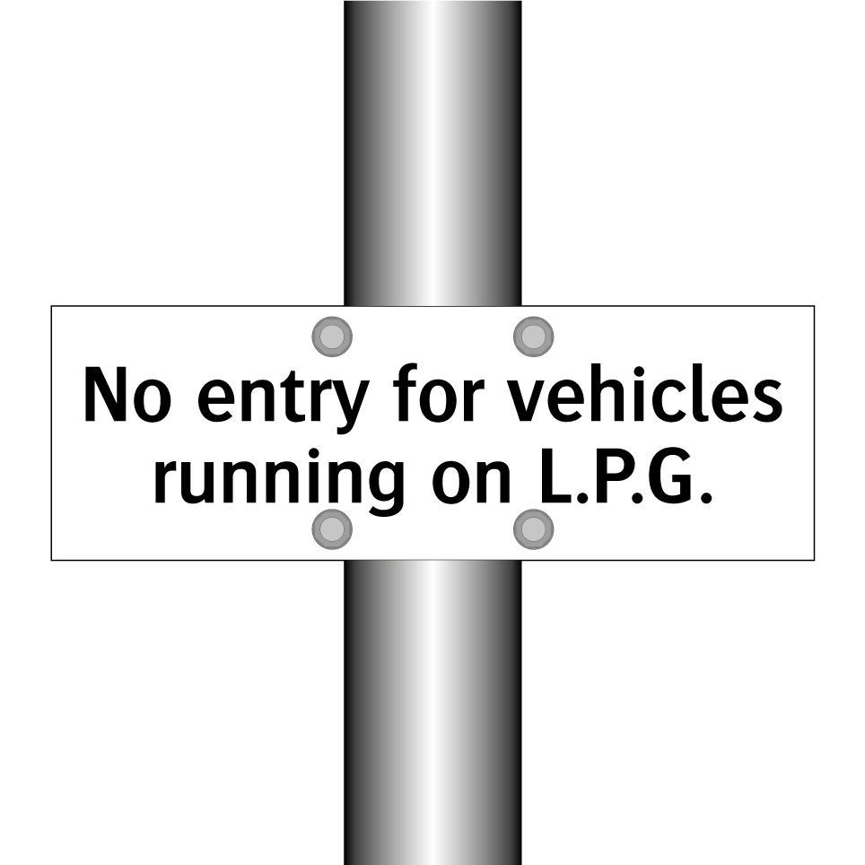 No entry for vehicles running on L.P.G.