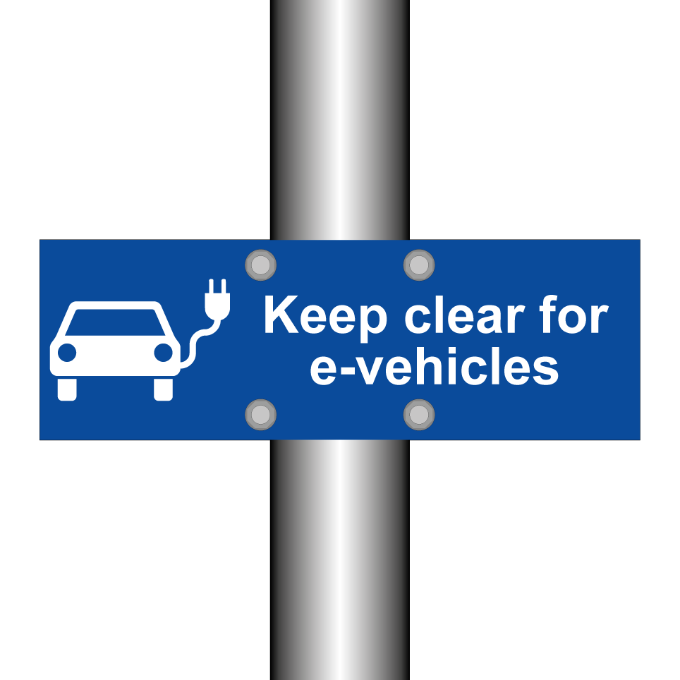 Keep clear for e-vehicles