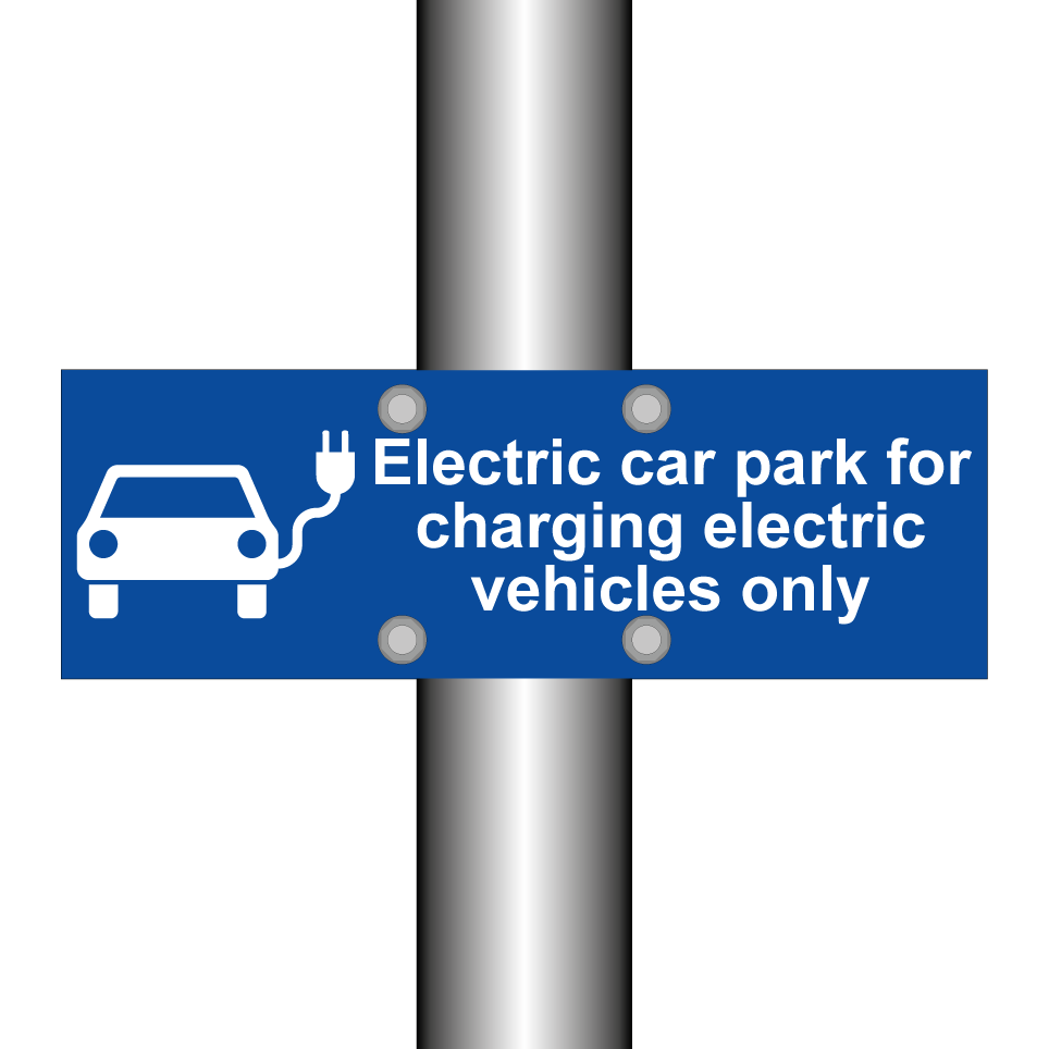 Electric car park for charging electric vehicles only