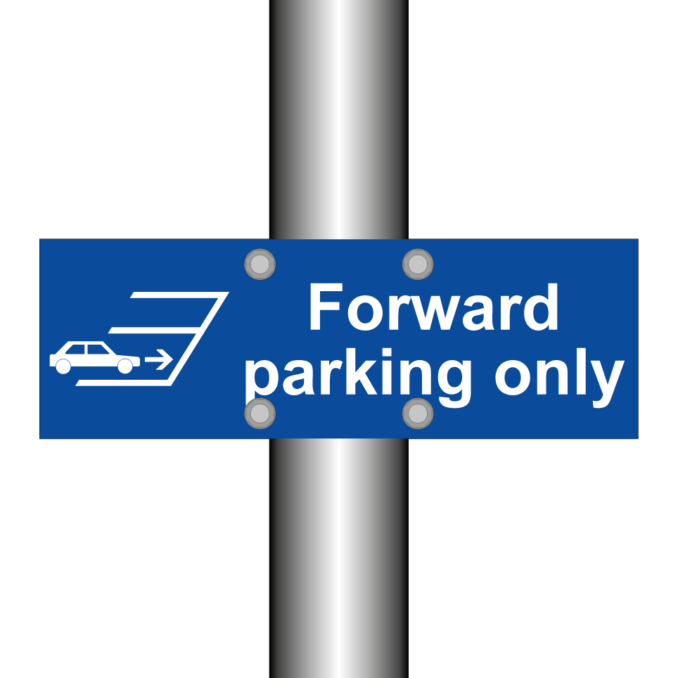 Forward parking only