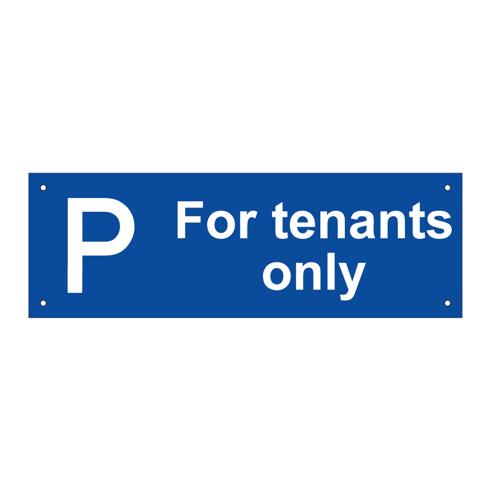 For tenants only