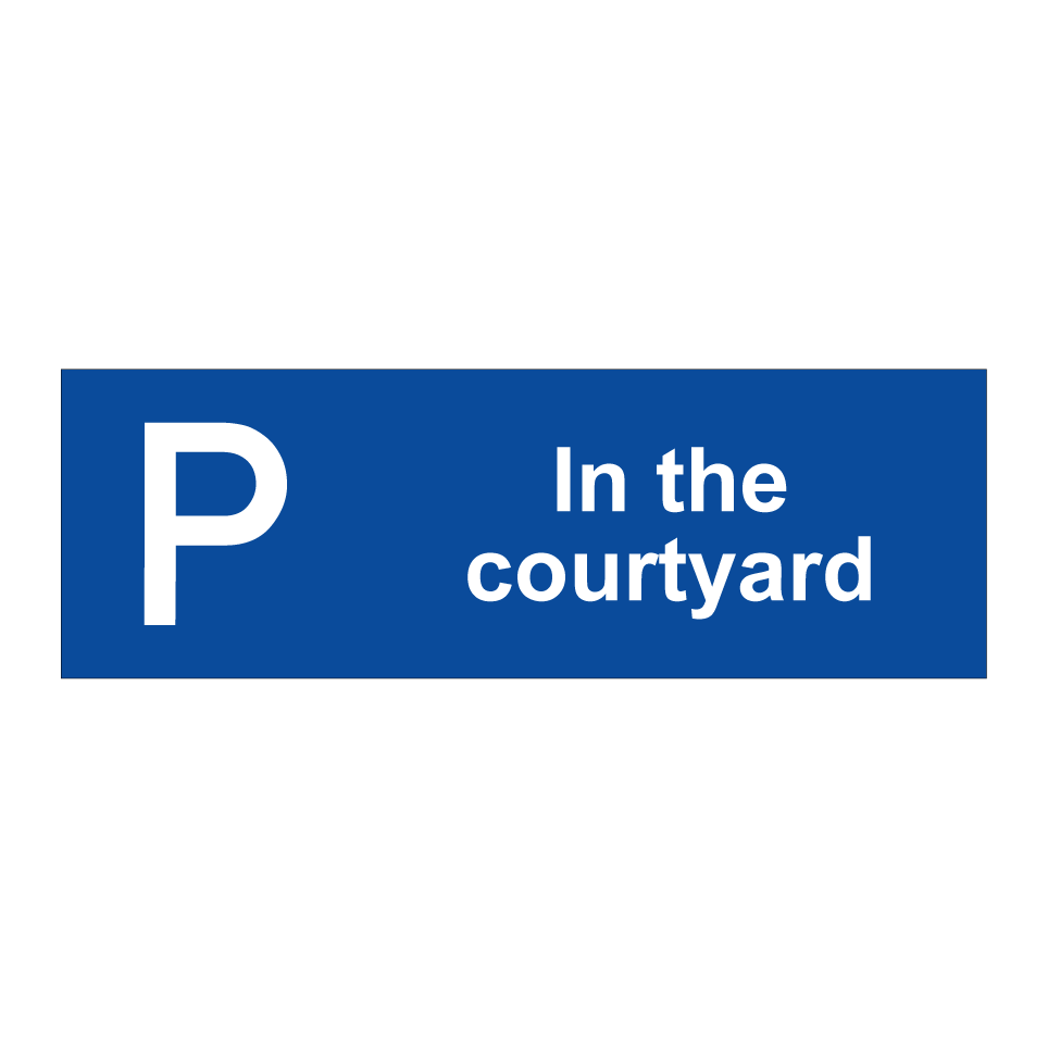 In the courtyard