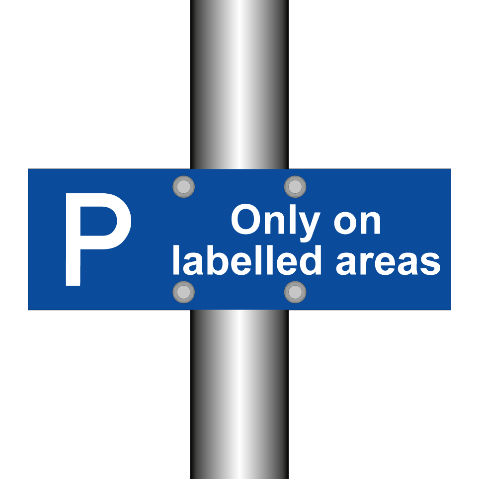 Only on labelled areas