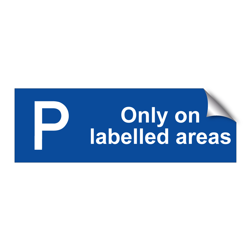 Only on labelled areas