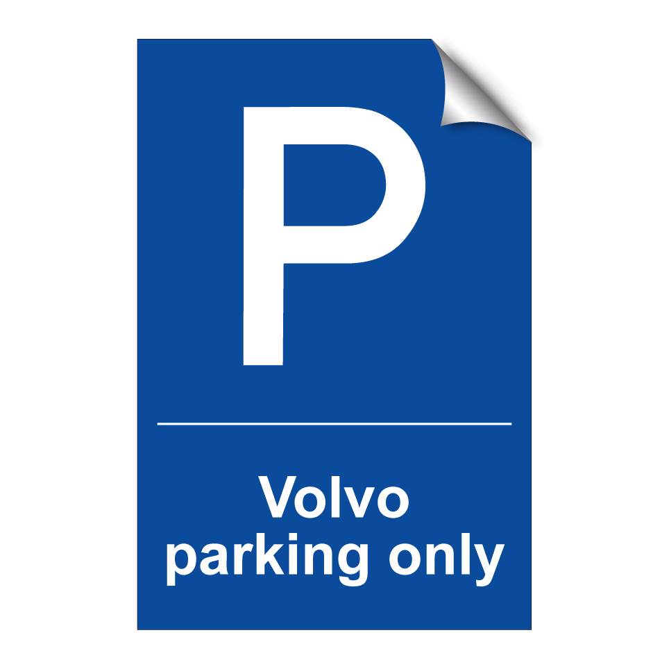 Volvo parking only