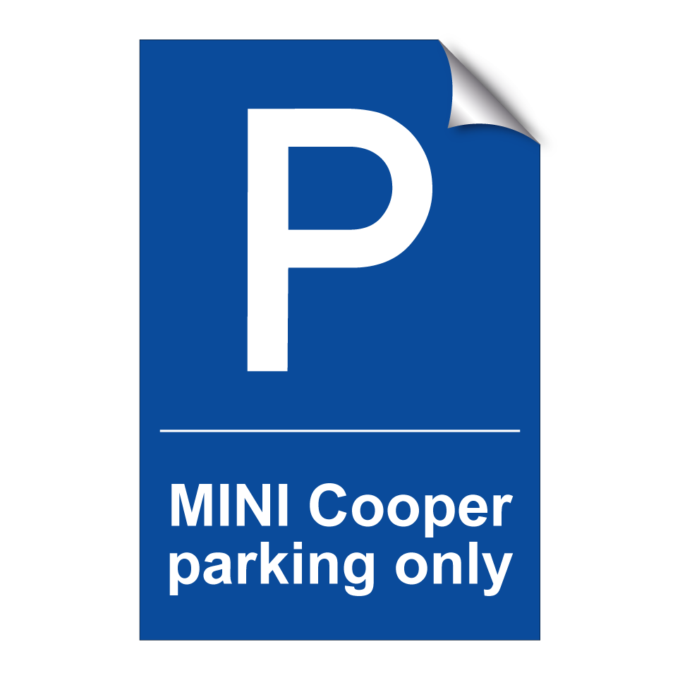 MINI Cooper parking only