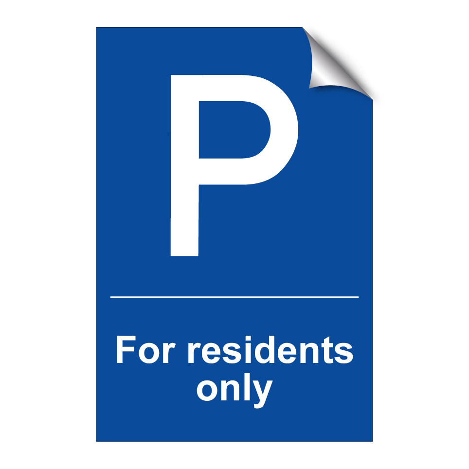 For residents only