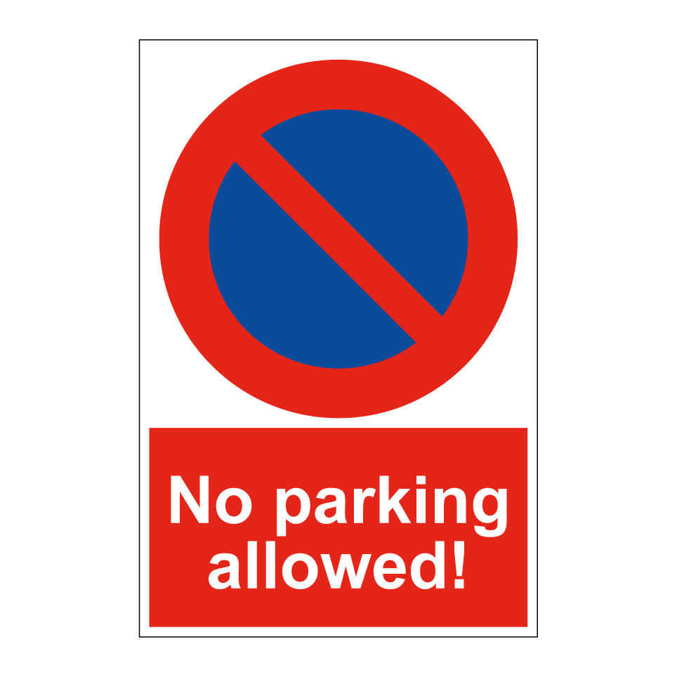 No parking allowed!