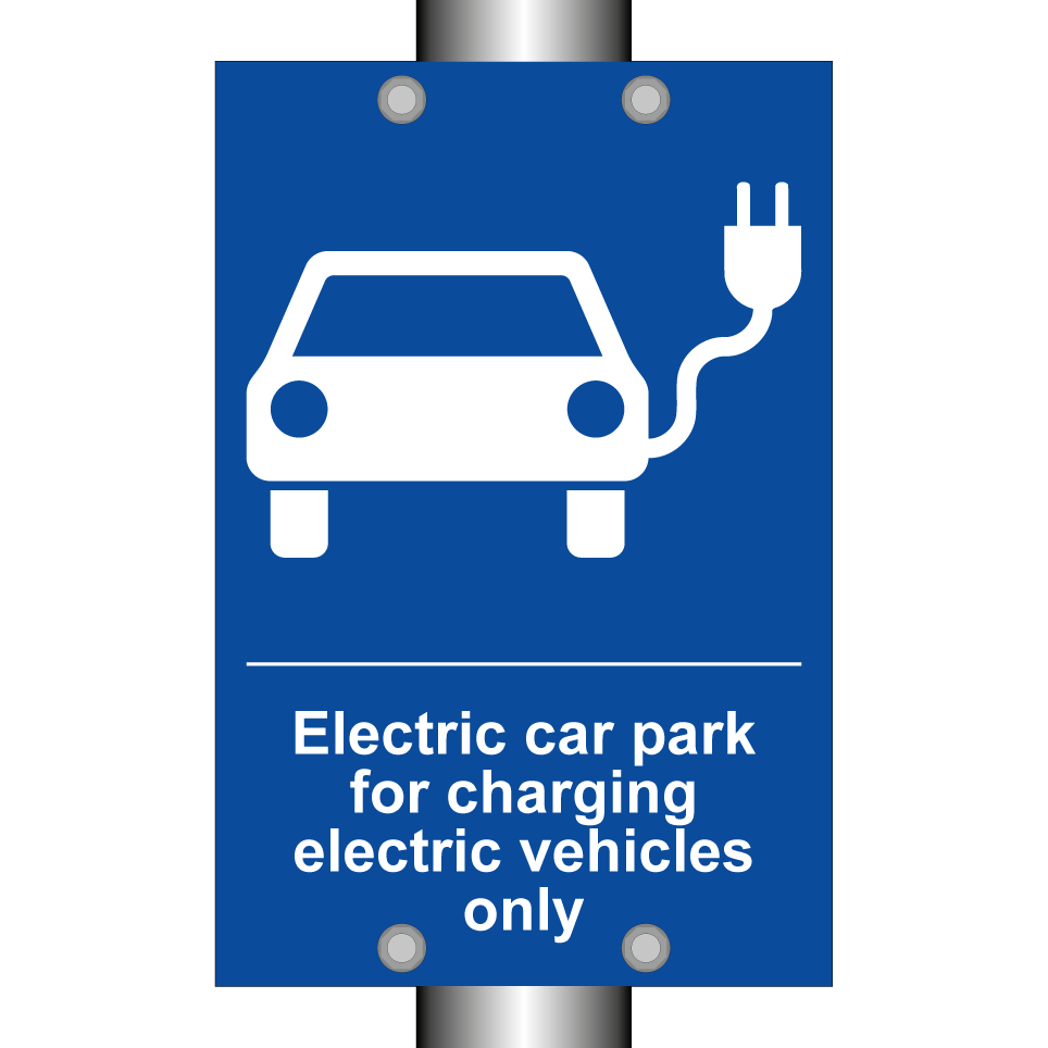 Electric car park for charging electric vehicles only