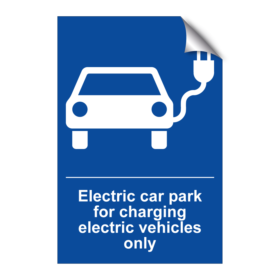 Electric car park for charging electric vehicles only