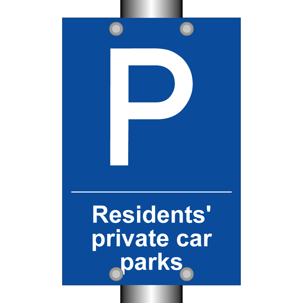 Residents' private car parks