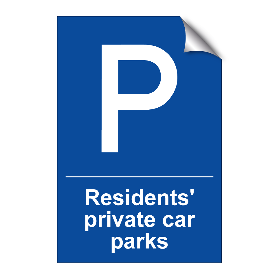 Residents' private car parks