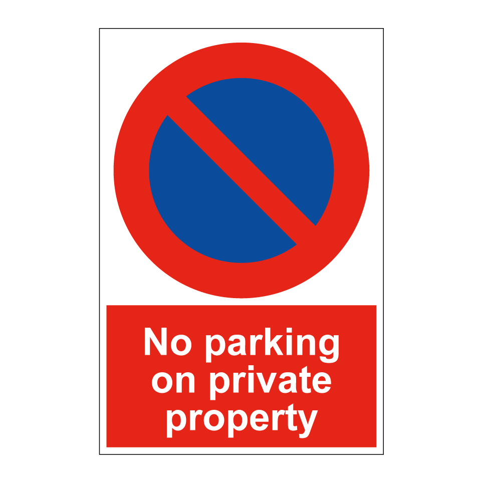 No parking on private property
