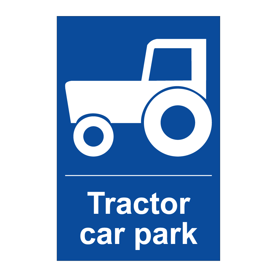 Tractor car park