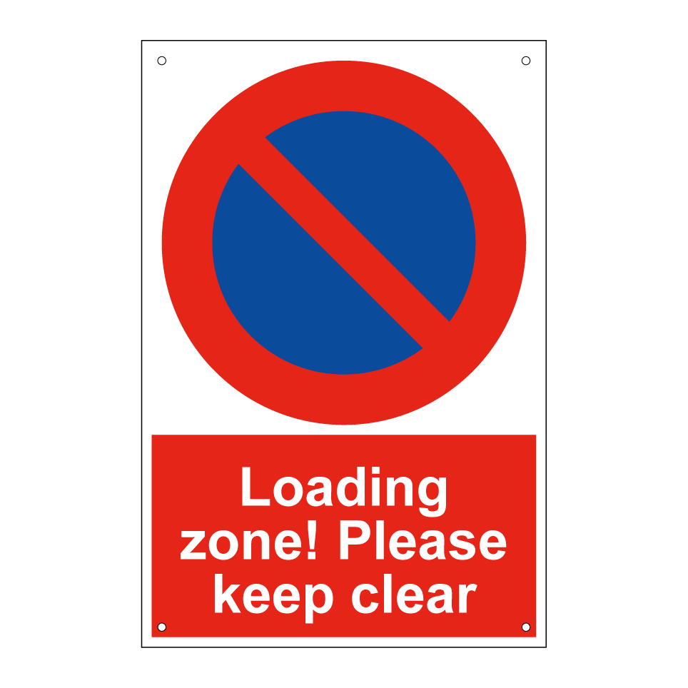 Loading zone! Please keep clear