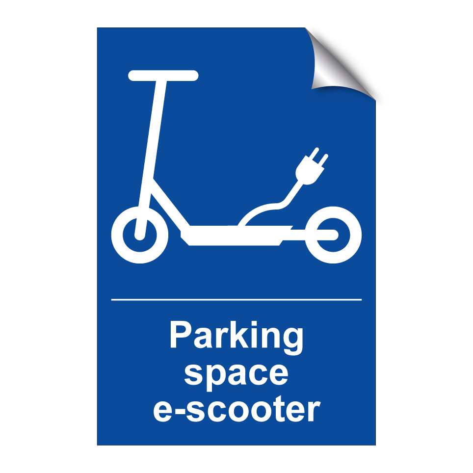 Parking space e-scooter