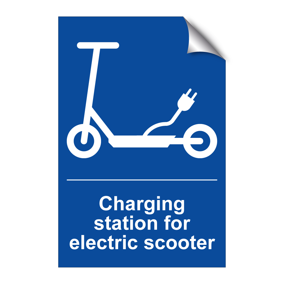 Charging station for electric scooter