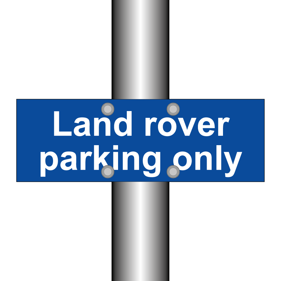 Land rover parking only