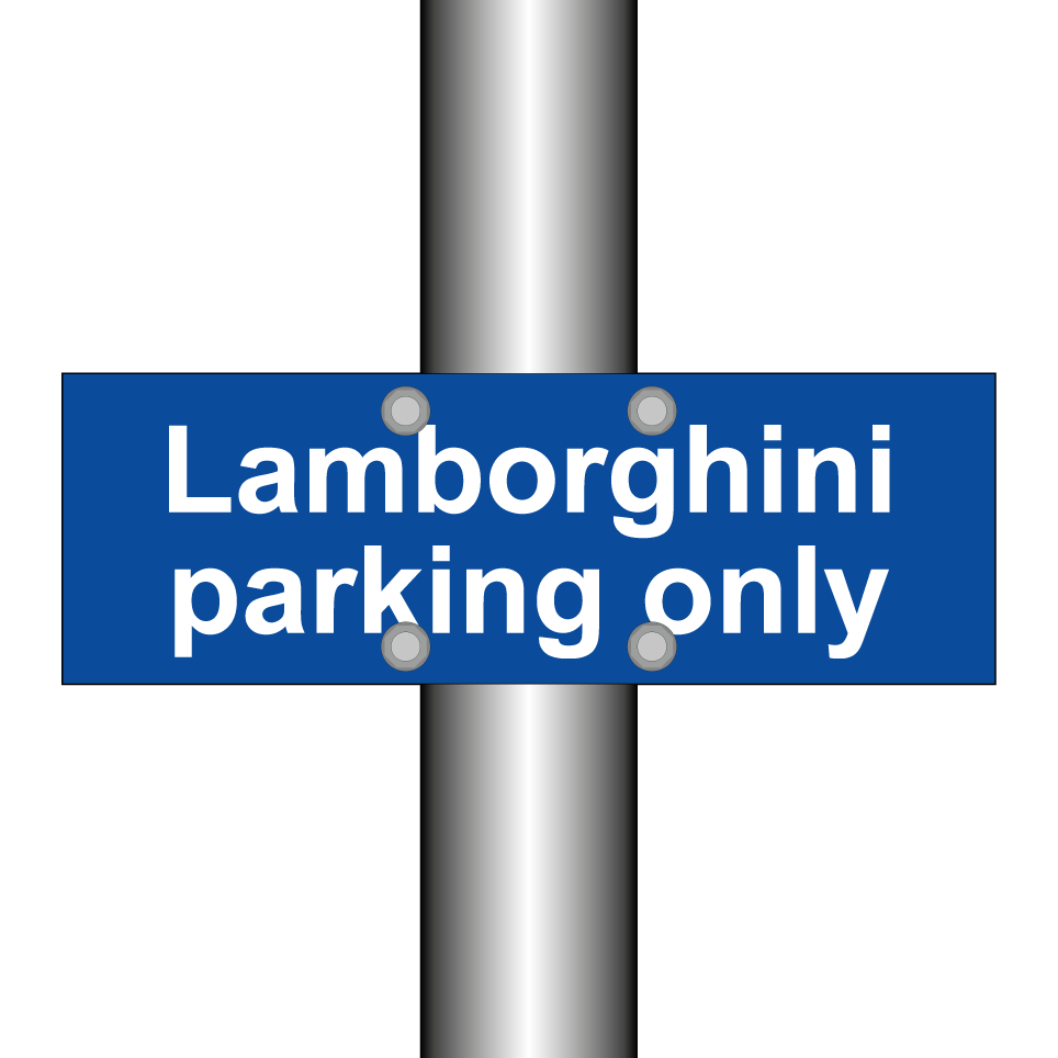 Lamborghini parking only