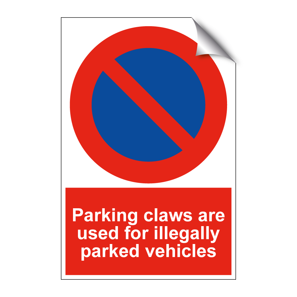 Parking claws are used for illegally parked vehicles