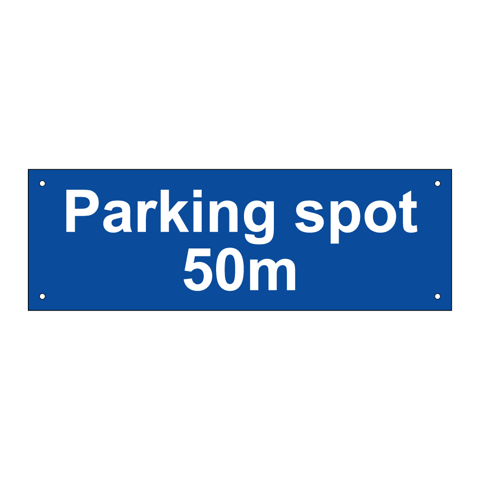 Parking spot 50m
