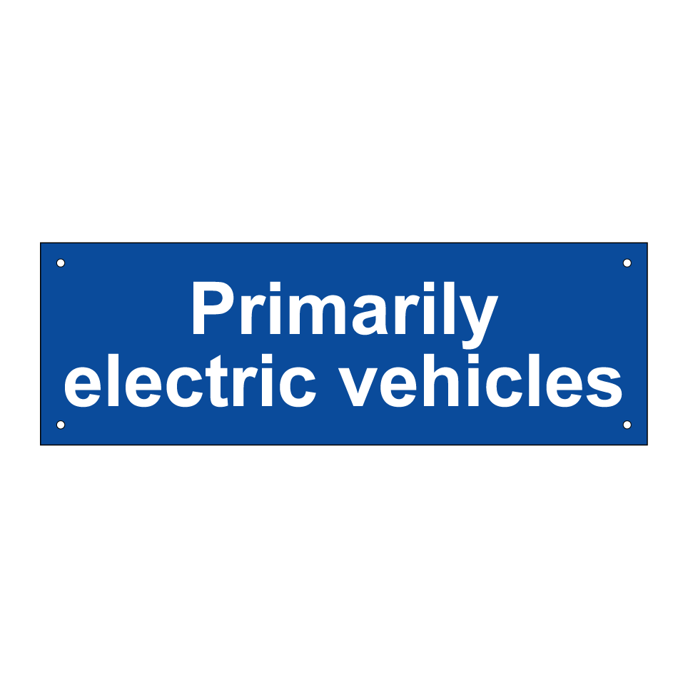 Primarily electric vehicles