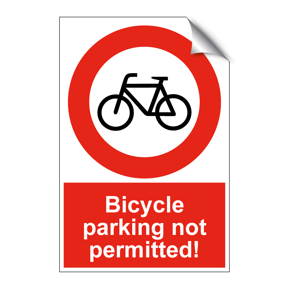 Bicycle parking not permitted!