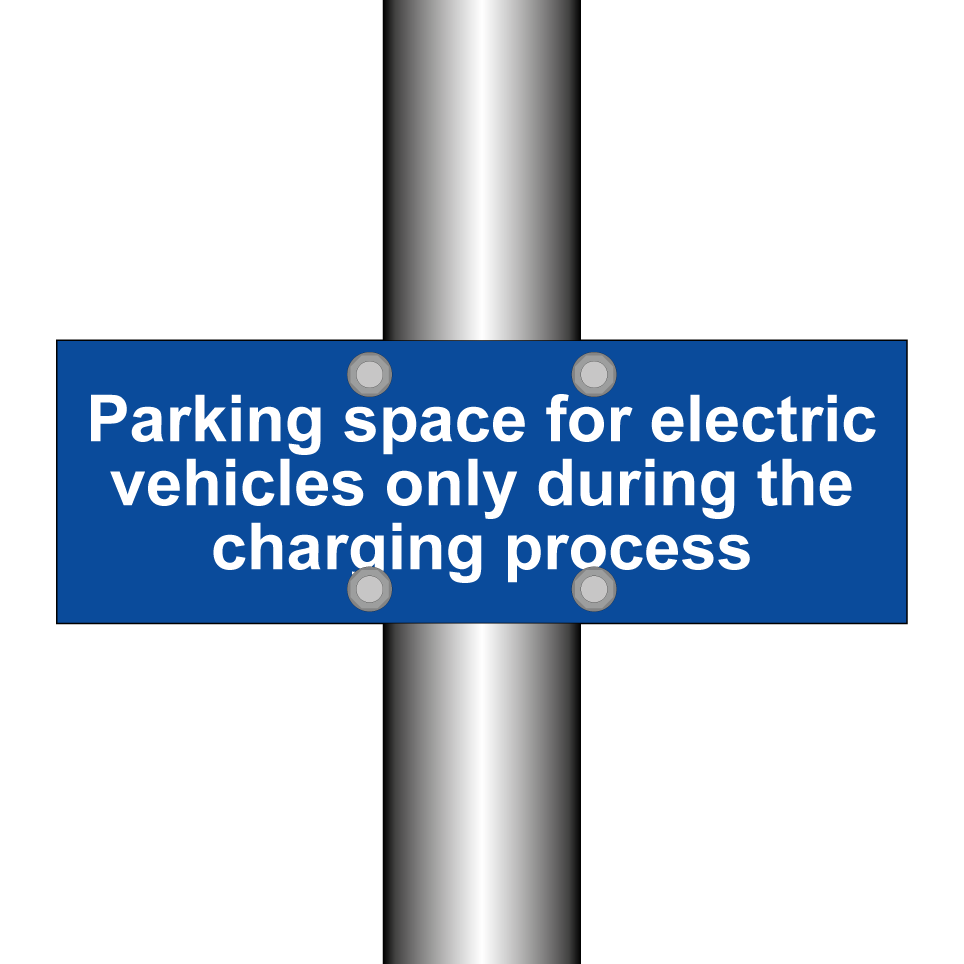 Parking space for electric vehicles only during the charging process