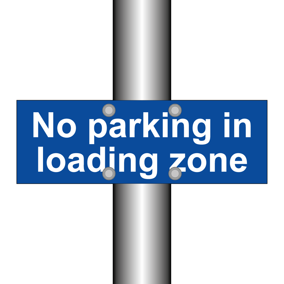 No parking in loading zone