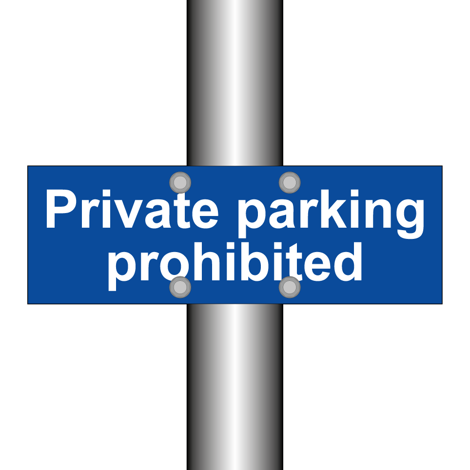 Private parking prohibited