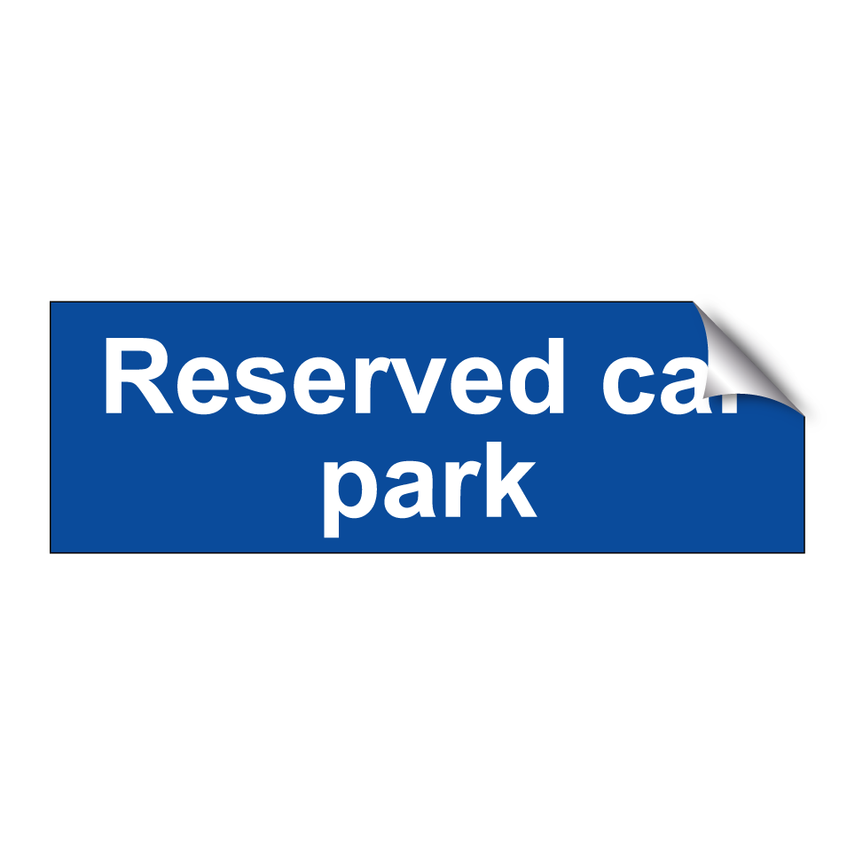 Reserved car park