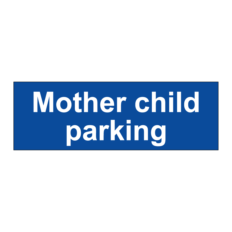 Mother child parking