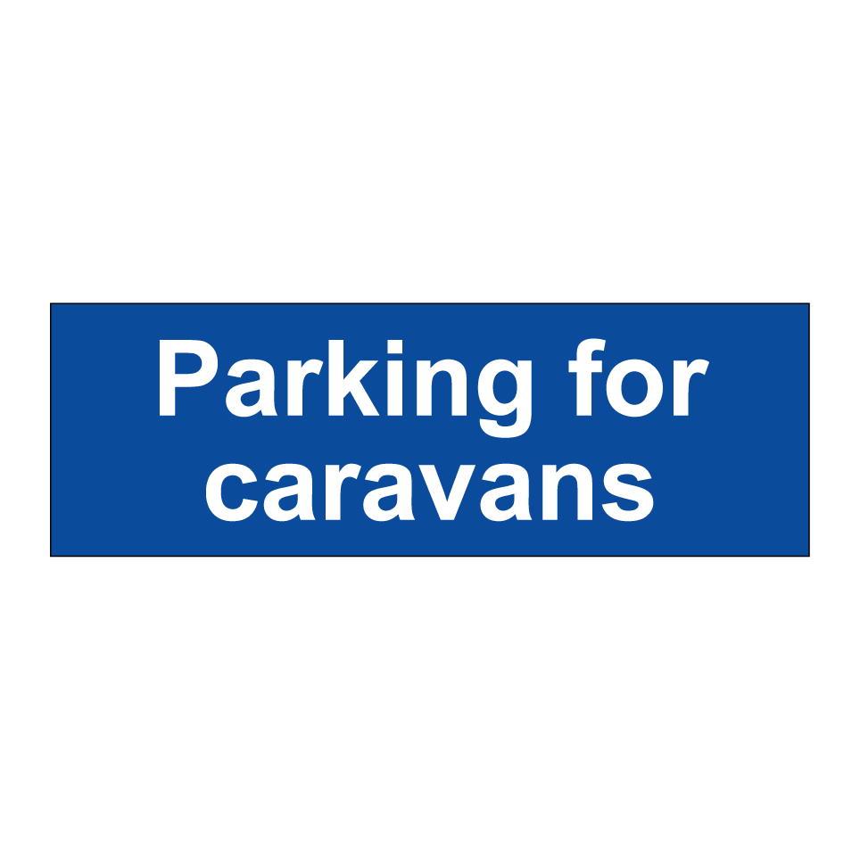 Parking for caravans