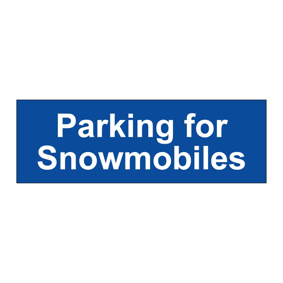 Parking for Snowmobiles