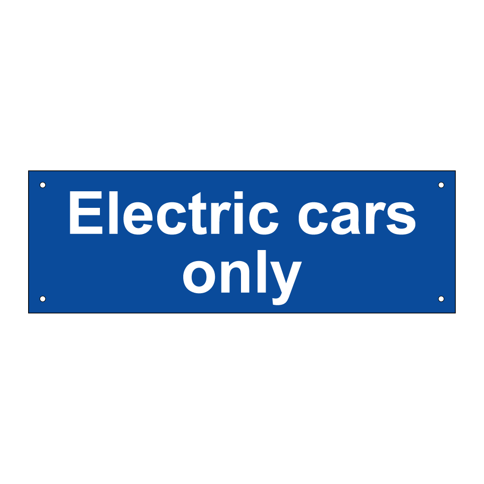 Electric cars only