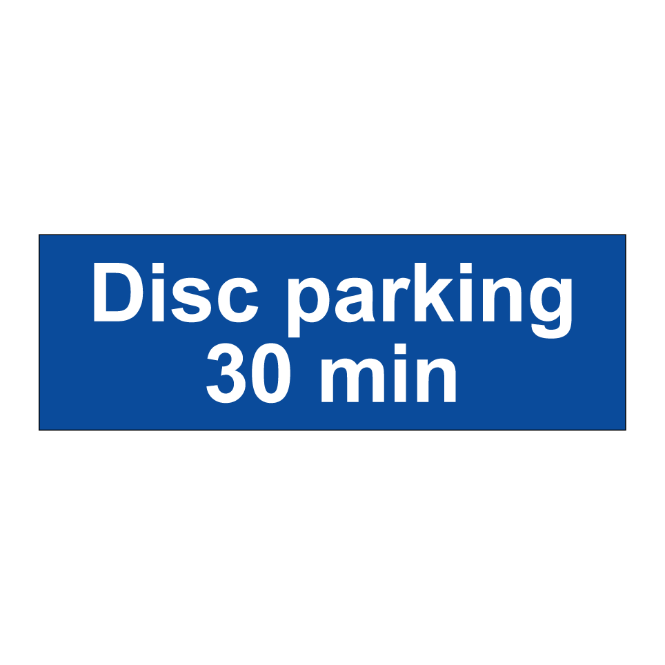 Disc parking 30 min